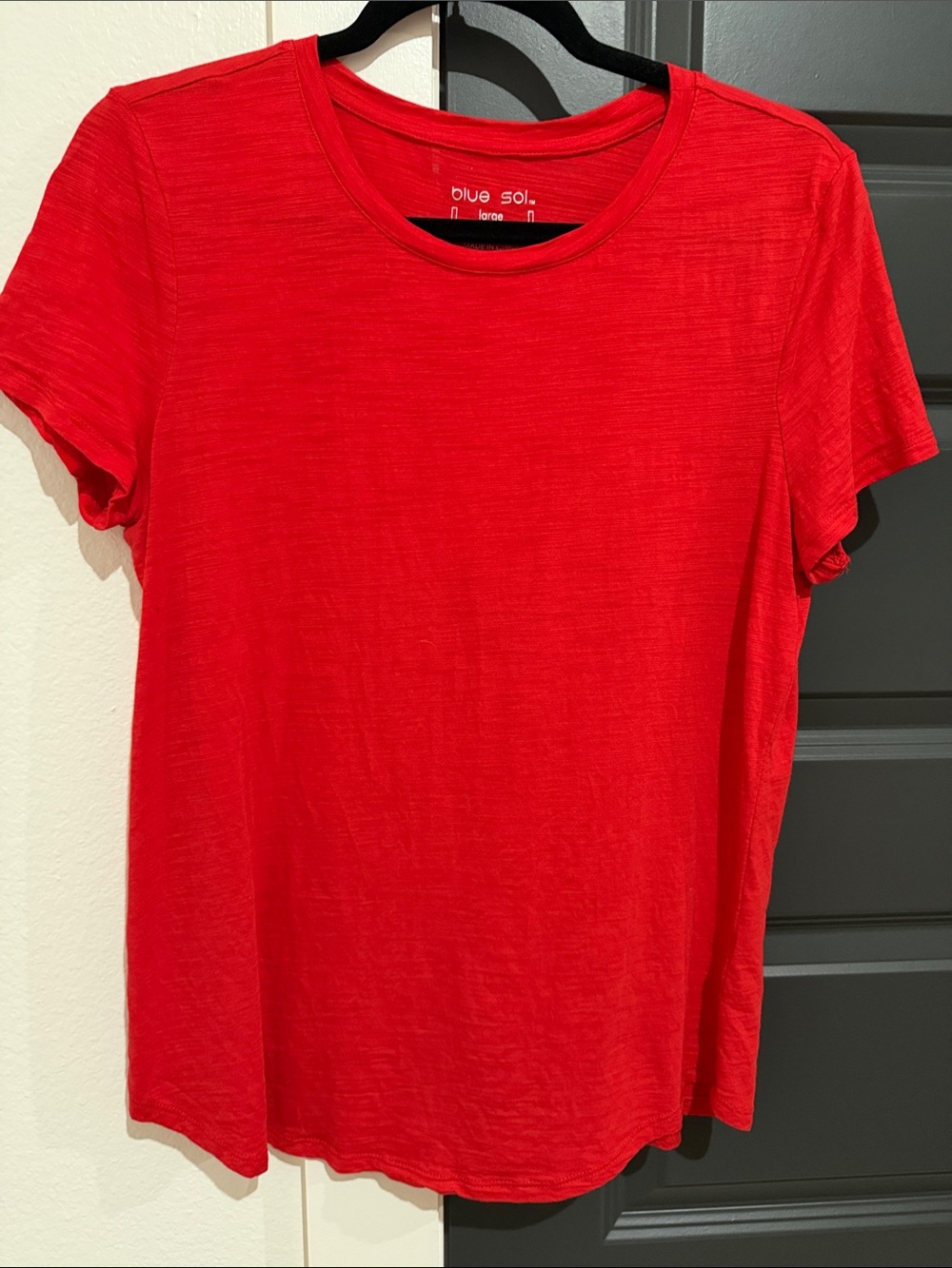 Blue Sol Red Short-Sleeve Crewneck Tee